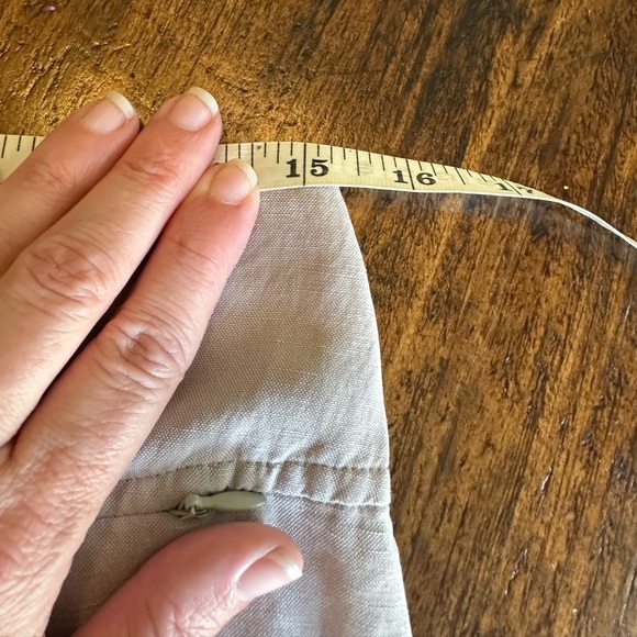 Eileen Fisher | Beige Mid-Rise Wide Leg Pants, Size XS - Picture 6 of 8